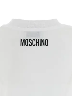 Front print t-shirt 100% cotton MOSCHINO White
