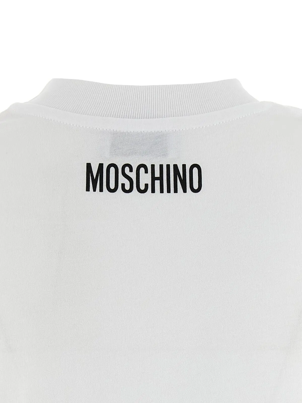 Футболка Moschino Front print Біла 4 Front print t-shirt 100% cotton MOSCHINO White