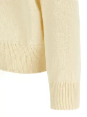 Wool sweater 100% wool JIL SANDER White