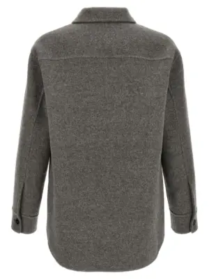 Wool overshirt J23BN0006J40020034 JIL SANDER Gray