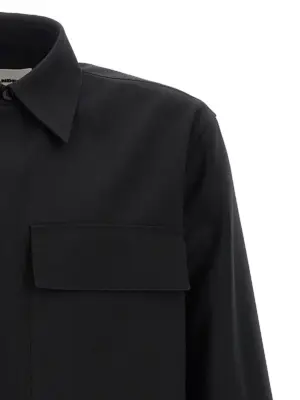 '08' shirt Man JIL SANDER Black
