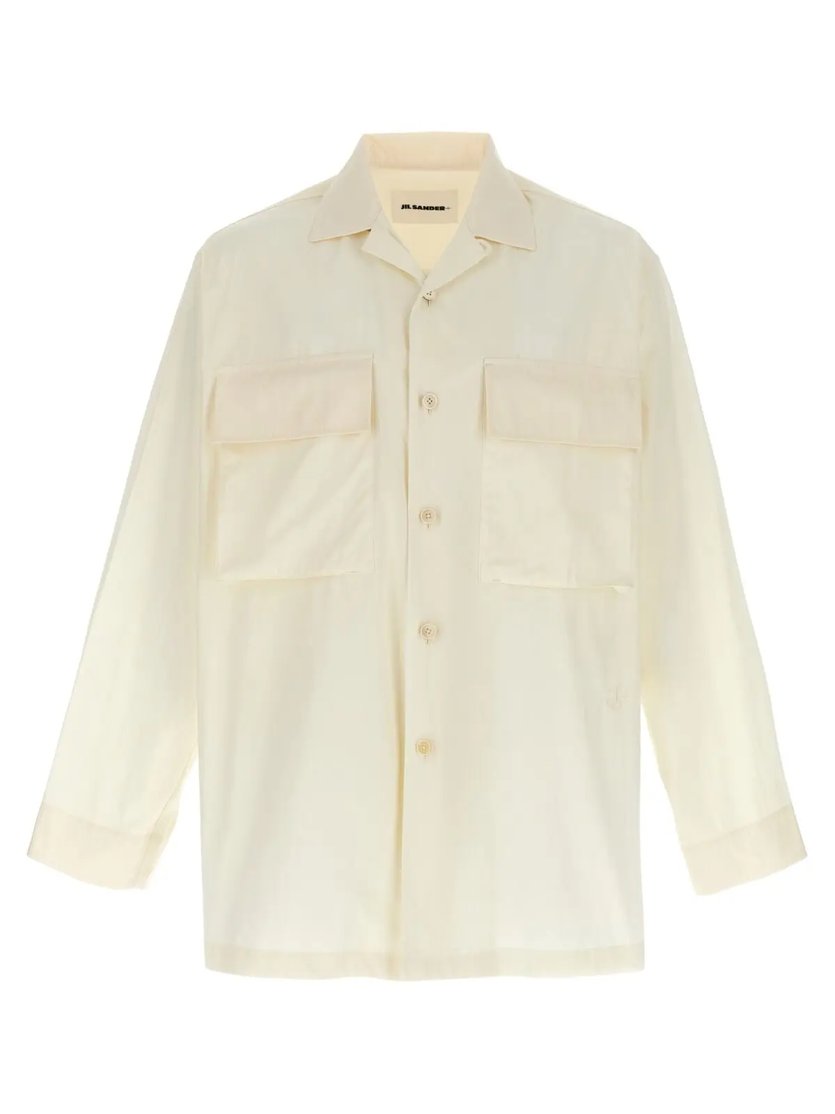 Сорочка Jil Sander з вишитим логотипом Біла 1 Logo embroidery shirt JIL SANDER White