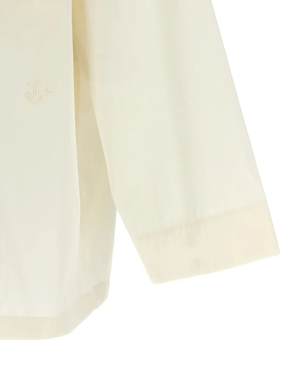 Сорочка Jil Sander з вишитим логотипом Біла 4 Logo embroidery shirt 100% cotton JIL SANDER White