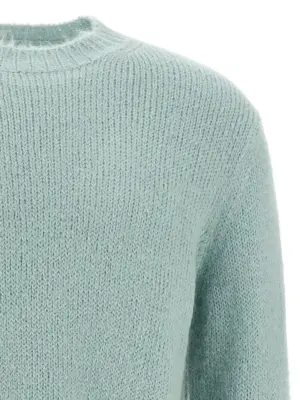 Alpaca wool sweater Man JIL SANDER Light Blue
