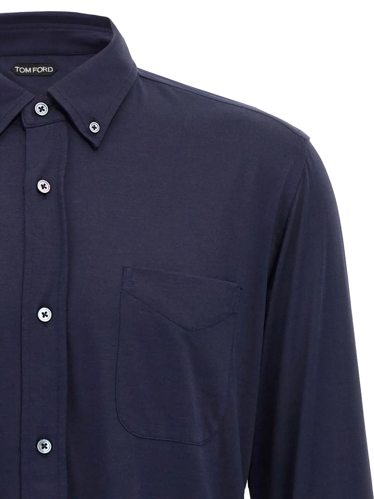 Сорочка Tom Ford на ґудзиках Синя 3 Button-down shirt Man TOM FORD Blue