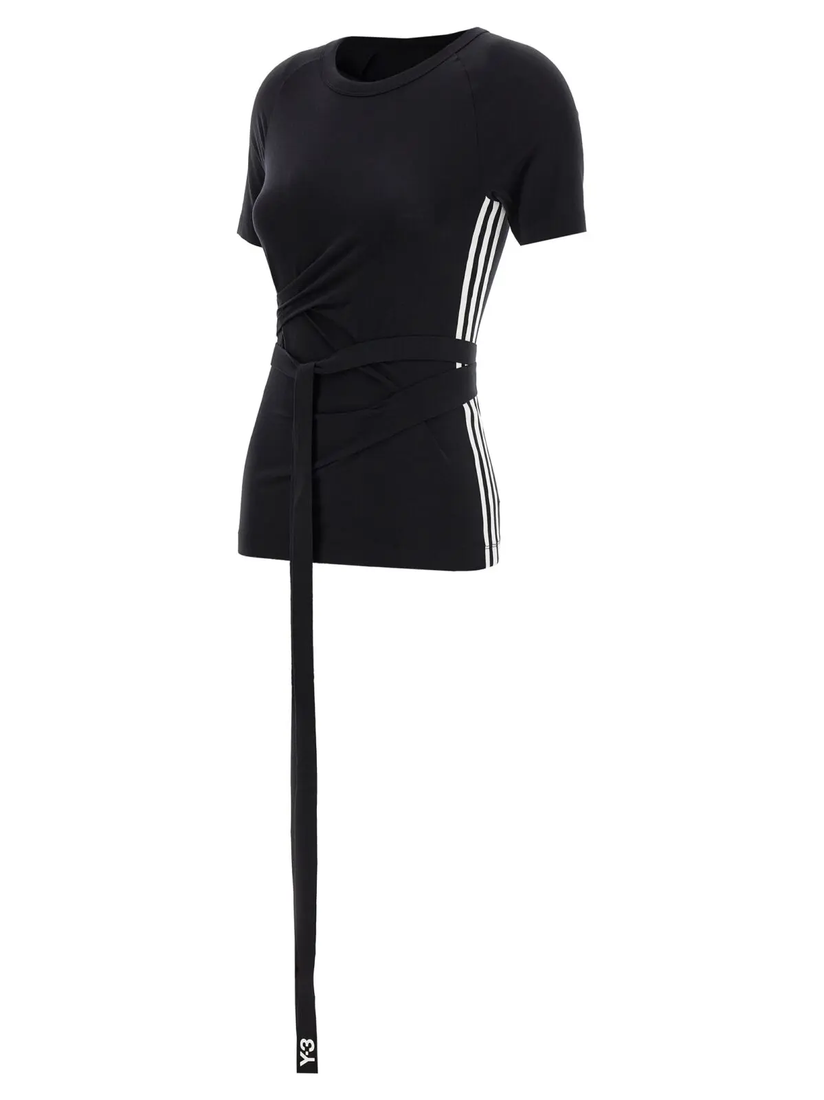 Футболка Lyoncell Y-3 Чорно-біла 3 Lyoncell T-shirt Woman Y-3 White/Black