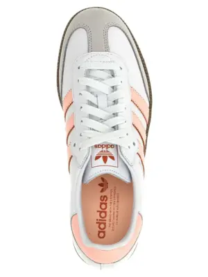 'Samba OG' sneakers 100% calfskin leather (Bos Taurus) ADIDAS ORIGINALS White