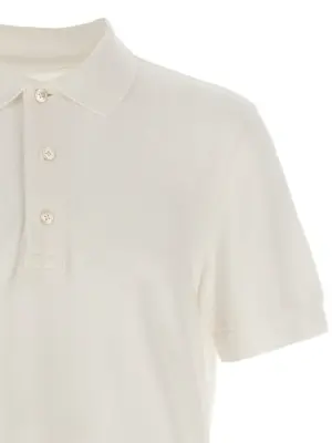 Piqué polo shirt Man TOM FORD White