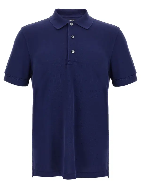 Piqué polo shirt TOM FORD Blue