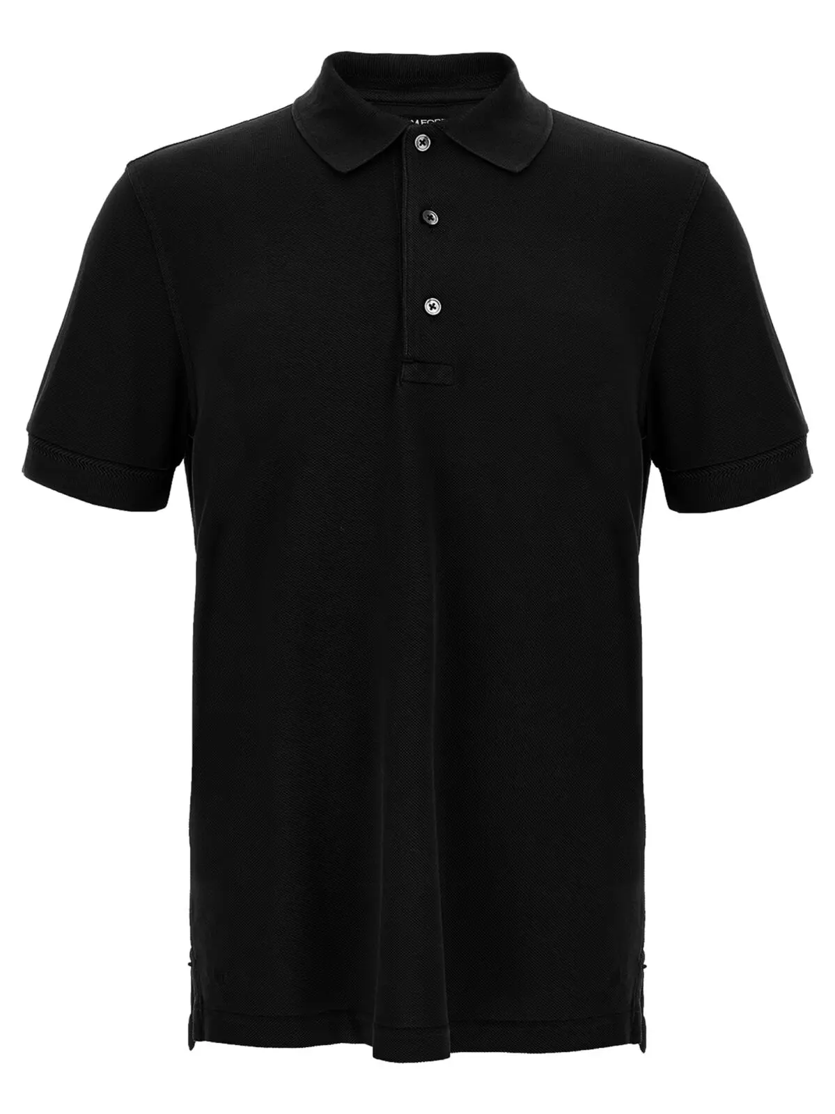 Поло Tom Ford Piqué Чорне 1 Piqué polo shirt TOM FORD Black