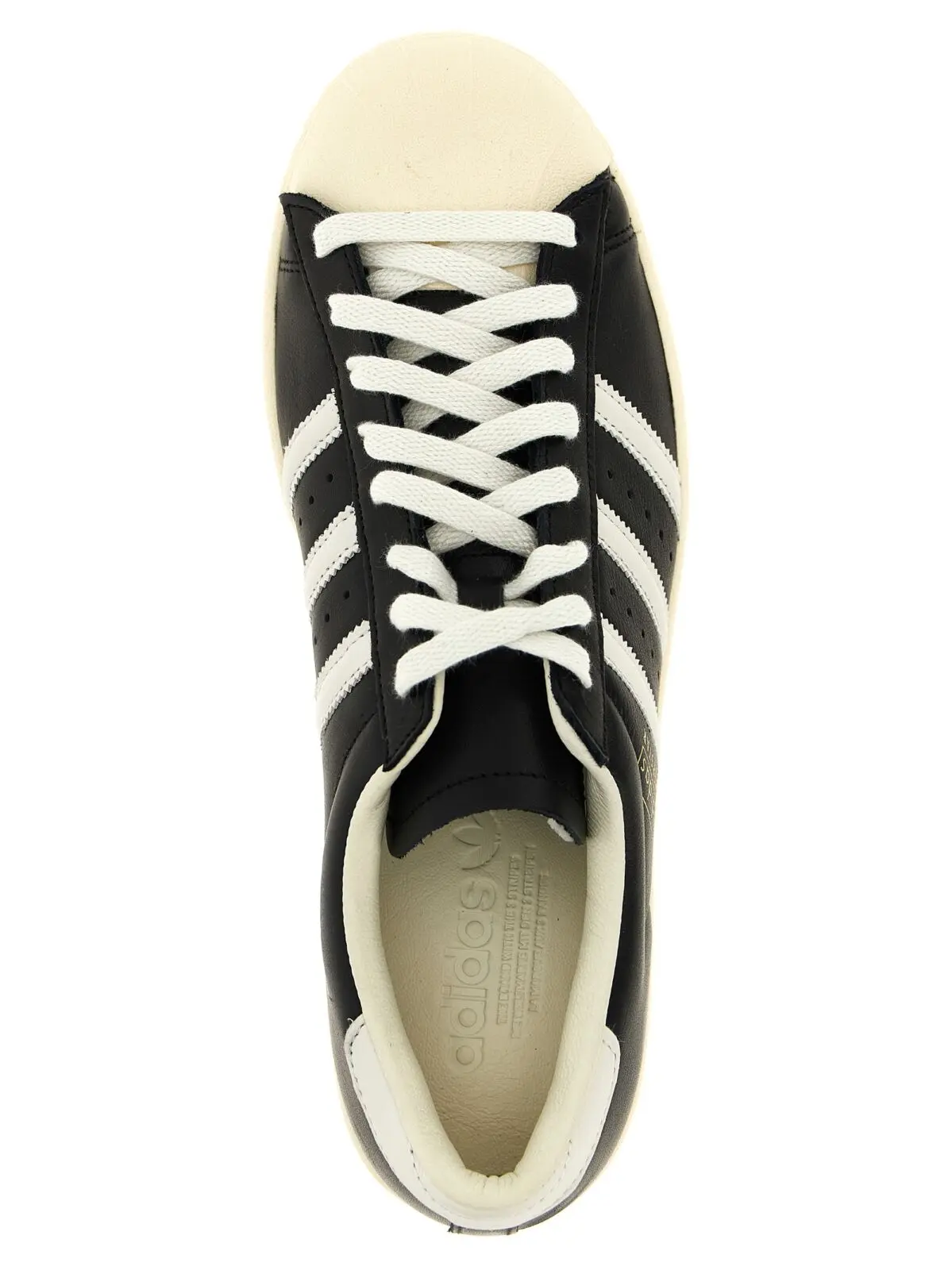 Кросівки Superstar Vintage Adidas Originals Чорно-білі 4 'Superstar Vintage' sneakers 100% calfskin leather (Bos Taurus) ADIDAS ORIGINALS White/Black