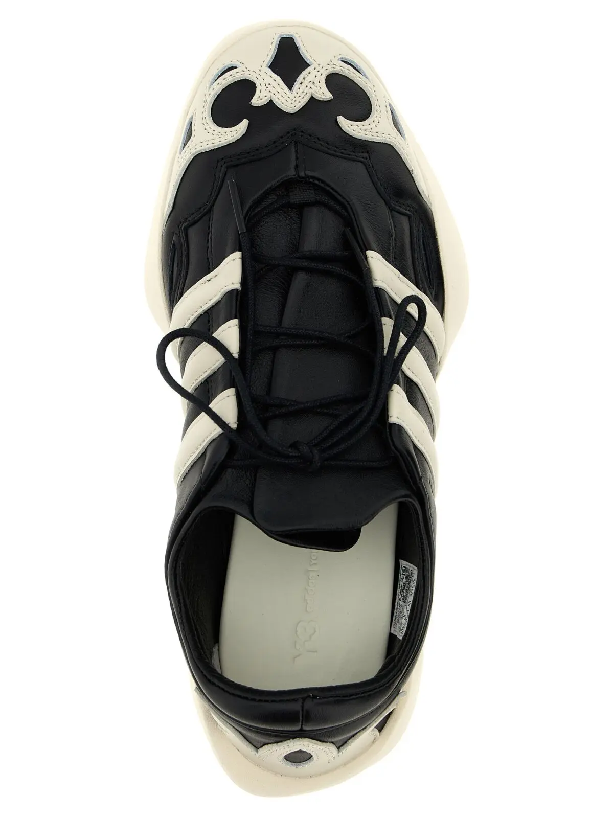 Кросівки Y-3 Regu 2002 Y-3 Чорно-білі 4 'Y-3 Regu 2002' sneakers 100% calfskin leather (Bos Taurus) Y-3 White/Black