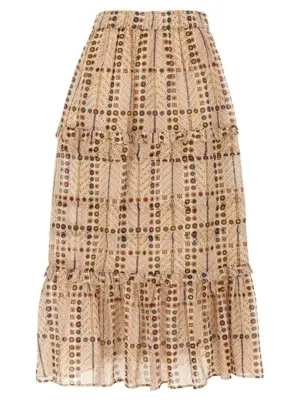 'Diya' skirt MARANT ETOILE Beige