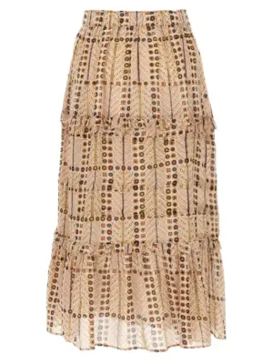 'Diya' skirt JU0239FAC1J19E23EC MARANT ETOILE Beige