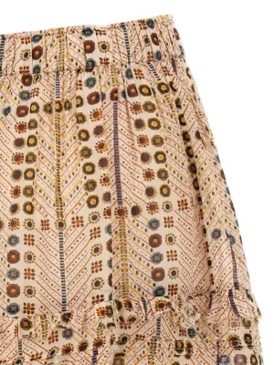 'Diya' skirt 100% cotton MARANT ETOILE Beige