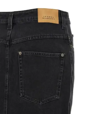 'Pavina' skirt 100% cotton ISABEL MARANT Black
