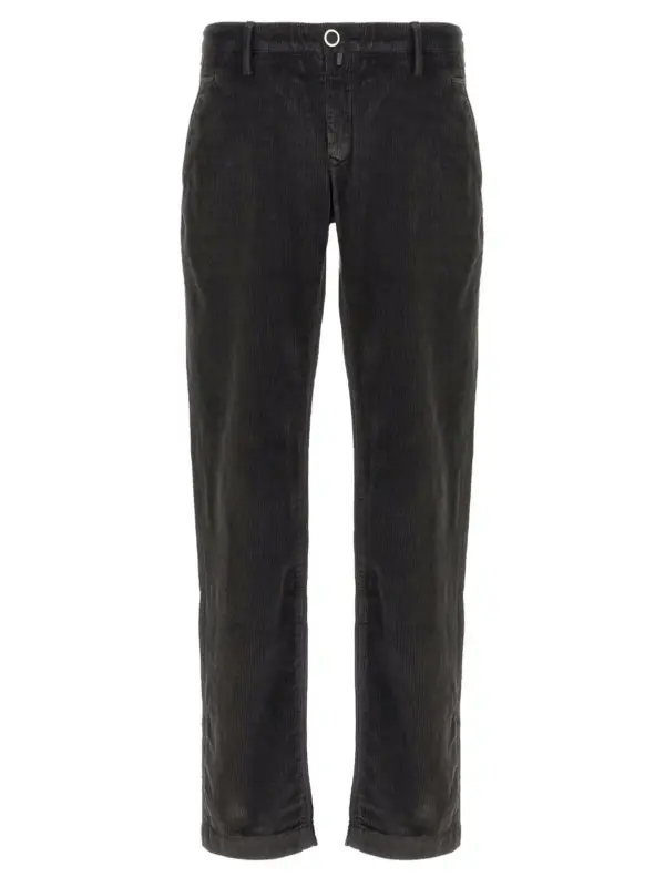 Velvet pants JACOB COHEN Gray