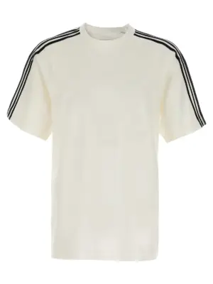 'Y-3 Short Sleeve Tee 3-Stripes' T-shirt Y-3 White/Black