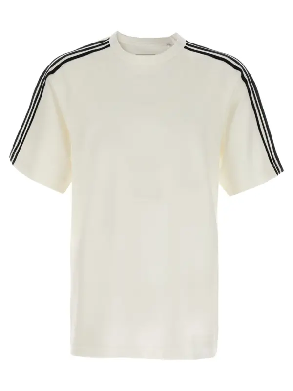 'Y-3 Short Sleeve Tee 3-Stripes' T-shirt Y-3 White/Black