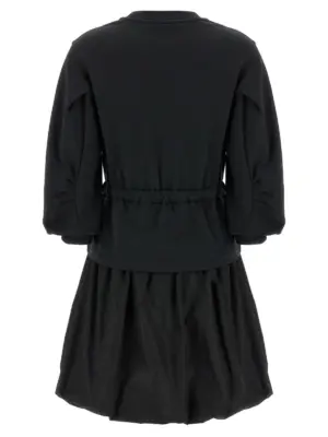 Two-material dress K10938I0001489A1K999 MONCLER Black