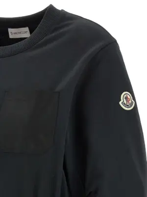 Two-material dress  MONCLER Black