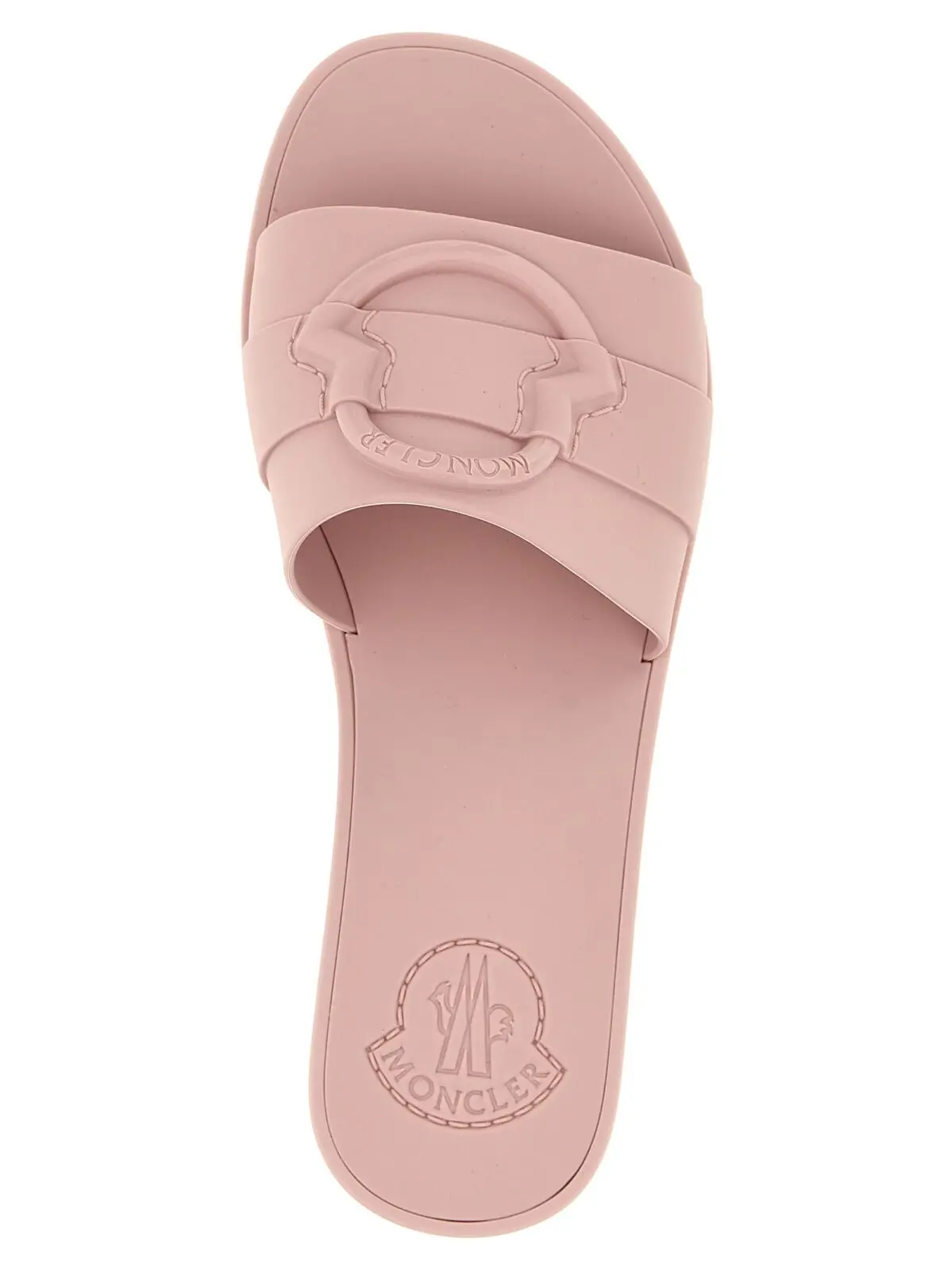 Шльопанці Mon Moncler Рожева 4 'Mon' slides 100% elastane MONCLER Pink