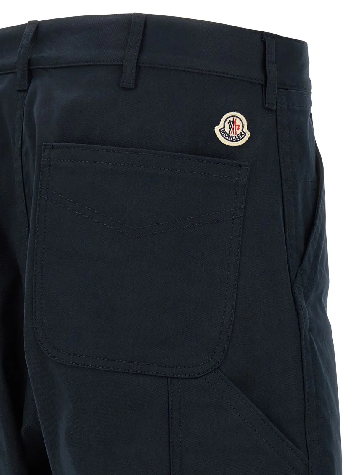 Штани Moncler з бавовни Сині 4 Cotton trousers 97% cotton