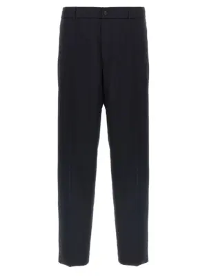 Wool pants MONCLER Blue