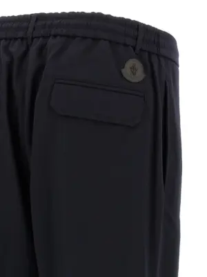 Wool pants 54% virgin wool 45% polyester 1% elastane MONCLER Blue