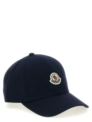 Logo patch cap K20913B0004304863778 MONCLER Blue