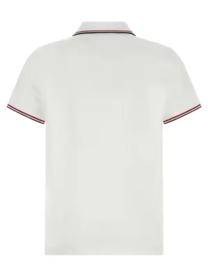 Piqué cotton polo shirt K20918A7030084556001 MONCLER White
