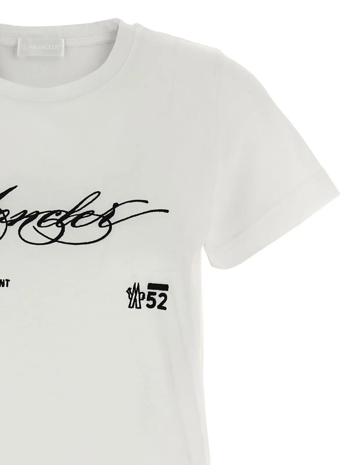 Футболка Embroidery Moncler Біла 3 Embroidery t-shirt Woman MONCLER White
