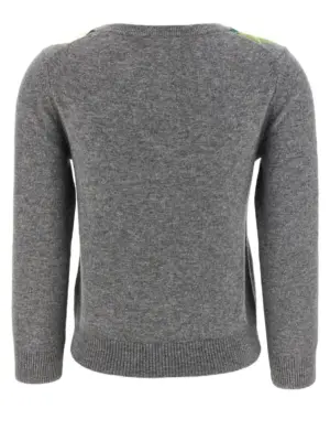 'Grey Check' cardigan K2512921 GANNI Gray