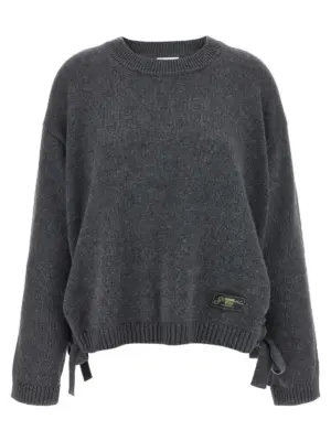 Side laces sweater GANNI Gray