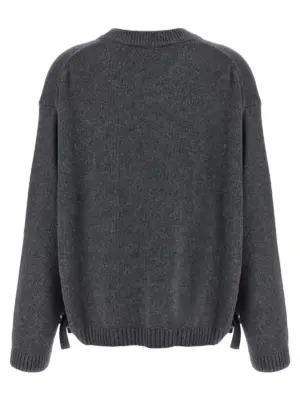 Side laces sweater K2569252 GANNI Gray