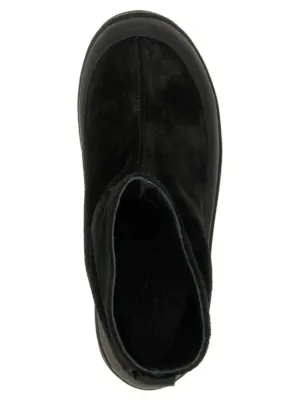 Suede ankle boots 100% rubber STONE ISLAND Black