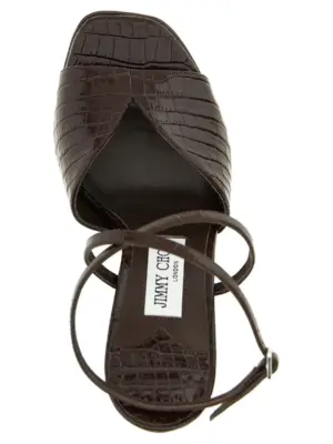 'Karli' sandals 78% lh 10% pl 7% sa 5% me JIMMY CHOO Brown