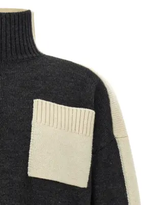 'Two tone' sweater Man J.W.ANDERSON Gray