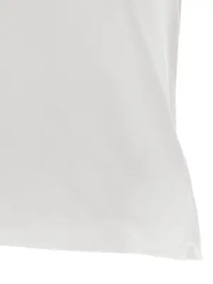 Logo patch polo shirt 100% cotton LACOSTE White