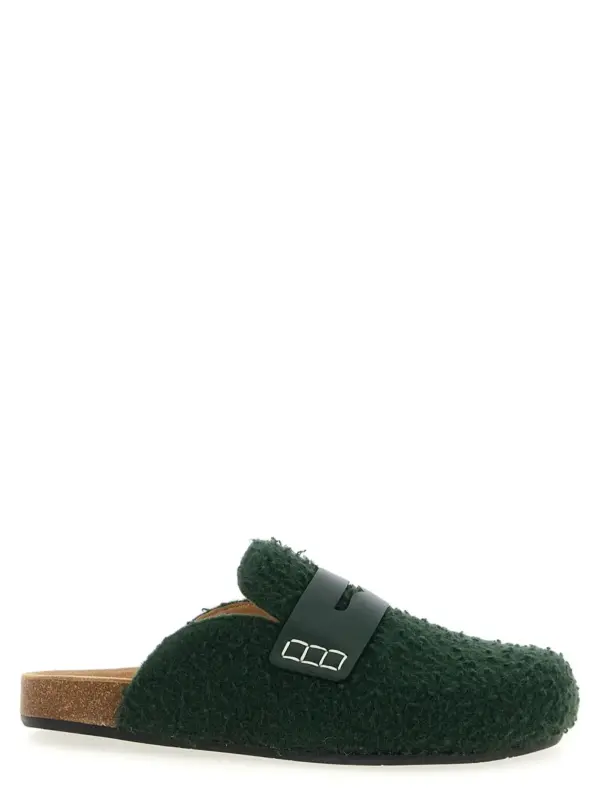 'Felt Loafer' mules J.W.ANDERSON Green