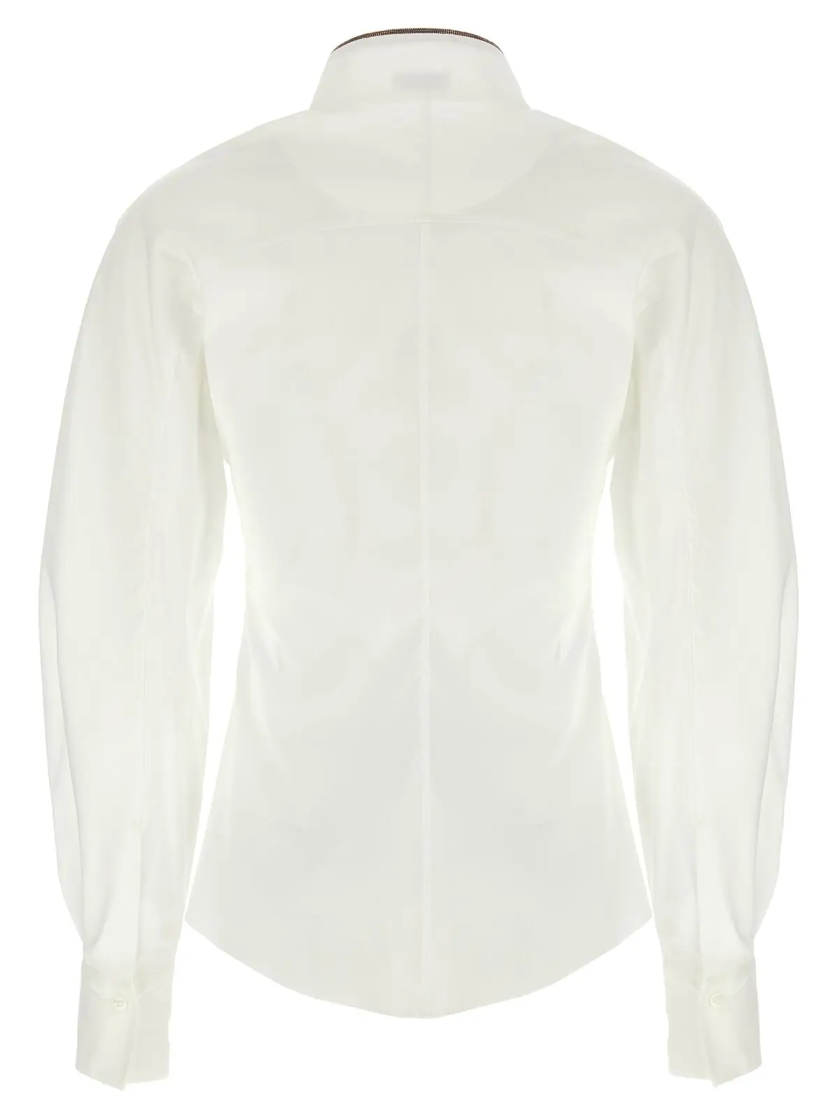 Сорочка Shiny Collar Detail Brunello Cucinelli Біла 2 'Shiny Collar Detail' shirt M0091NL936C159 BRUNELLO CUCINELLI White