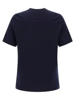 Logo print T-shirt M0B138440CD325 BRUNELLO CUCINELLI Blue