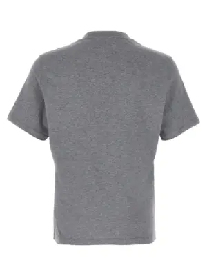Logo print T-shirt M0B138440CJB11 BRUNELLO CUCINELLI Gray