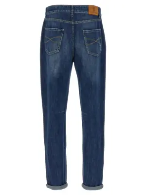 Used effect jeans M0Z37X2340C1468 BRUNELLO CUCINELLI Blue