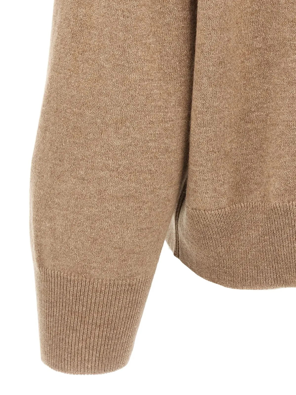 Кроп-светр Monile Brunello Cucinelli Бежевий 4 Monile crop sweater 100% cashmere BRUNELLO CUCINELLI Beige