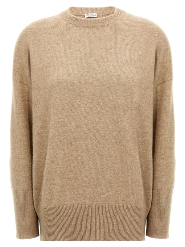 Monile sweater BRUNELLO CUCINELLI Beige