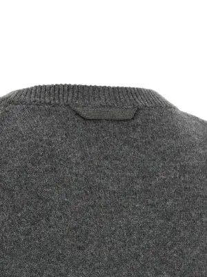 Monile cashmere sweater 100% cashmere BRUNELLO CUCINELLI Gray