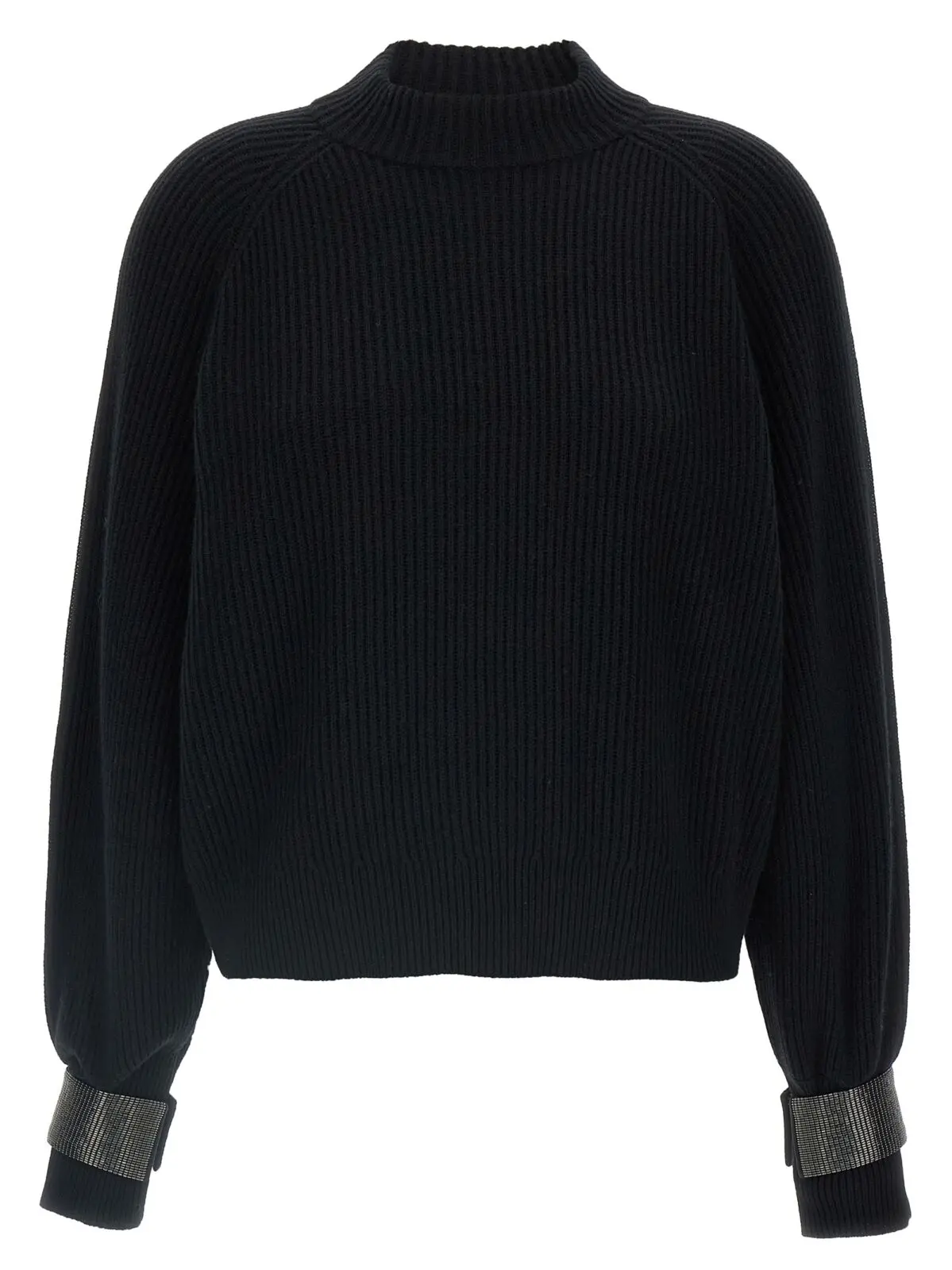Светр Brunello Cucinelli Monile cuffs Чорний 1 'Monile' cuffs sweater BRUNELLO CUCINELLI Black
