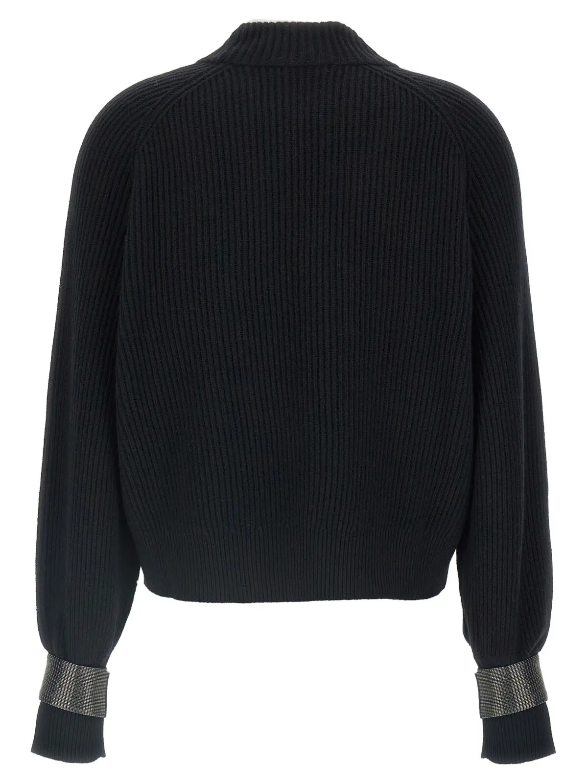Светр Brunello Cucinelli Monile cuffs Чорний 2 'Monile' cuffs sweater M12723300C101 BRUNELLO CUCINELLI Black