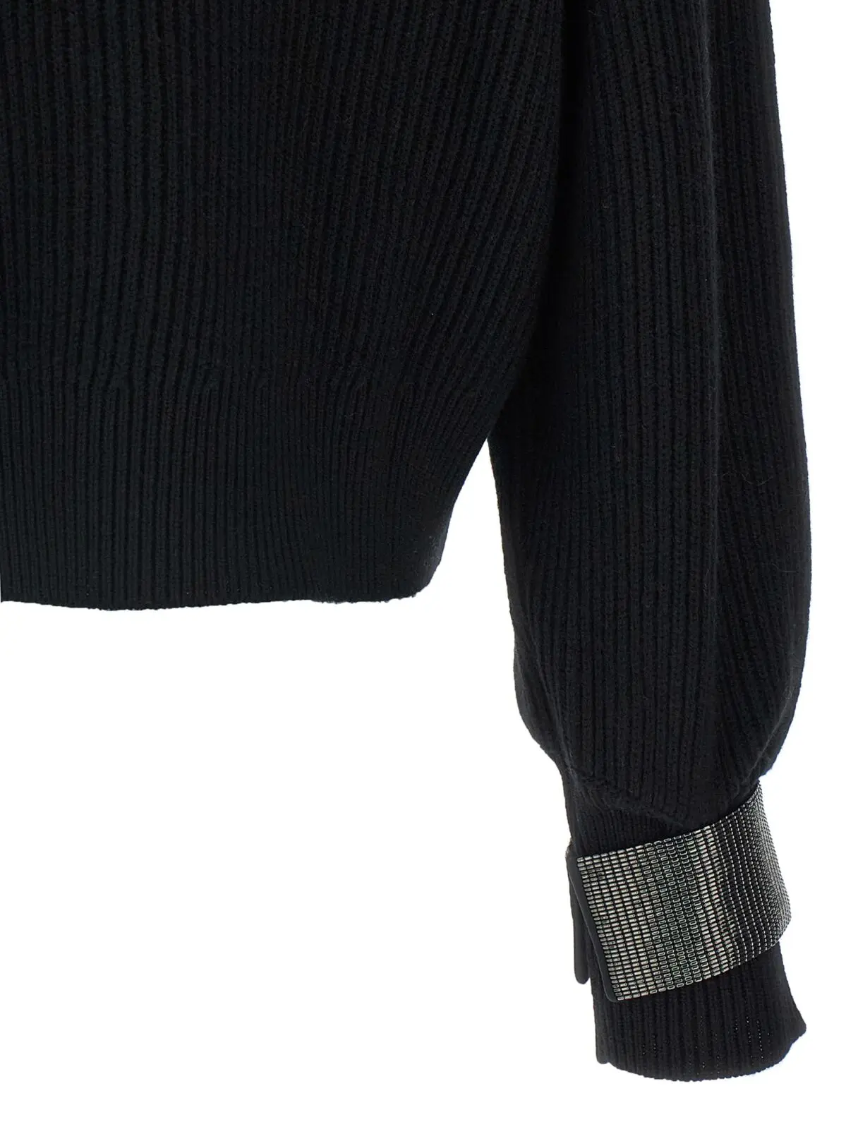 Светр Brunello Cucinelli Monile cuffs Чорний 4 'Monile' cuffs sweater 100% cashmere BRUNELLO CUCINELLI Black